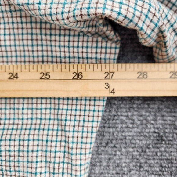 Ralph Lauren Soft Lightweight Flannel Button Up Shirt 2XL Classic Green Check - Picture 14 of 16